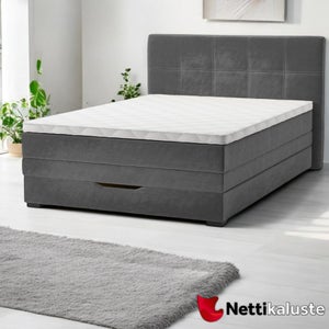 Laredo laatikkos&auml;nkypaketti 120x200 cm, harmaa