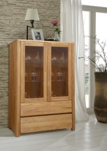 Mindi matala vitriini 133 cm, massiivitammi