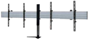 B-TECH BT8416 hopea &ndash; videoneuvottelu-sein&auml;teline kahdelle n&auml;yt&ouml;lle