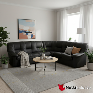 Boston kulmasohva, nahka