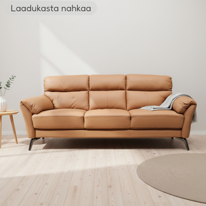 Ivalo 3-istuttava nahkasohva