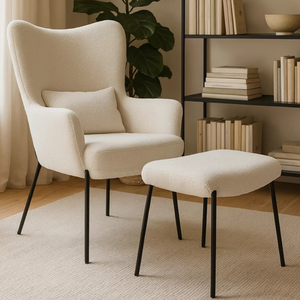 Lago lepotuoli rahilla, valkoinen