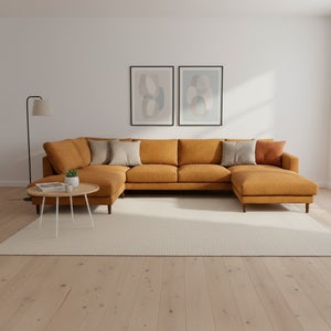 Nero U-divaanisohva 311 cm &ndash; tilava moderni perhesohva