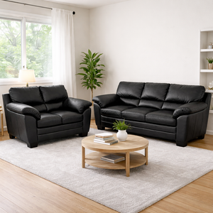 Emmeliini nahkasohvakalusto, 3+2