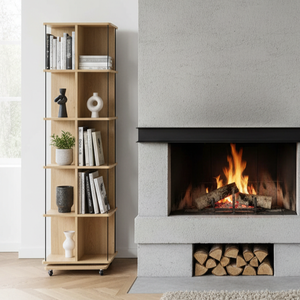 Frank py&ouml;riv&auml; kirjahylly 45x45 cm, saarni/musta