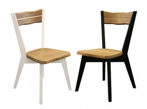 Lana tuoli, lankkupintainen, 2 kpl