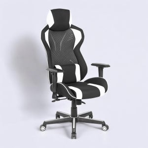 Leo 2 pelituoli, musta/valkoinen