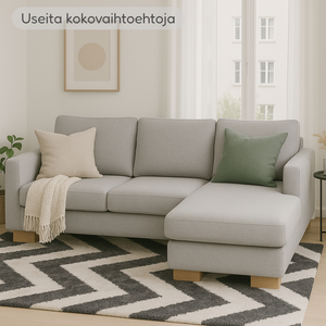 Mango divaanisohva, eri kokovaihtoehtoja