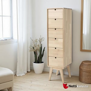 Notte korkea lipasto, koivua