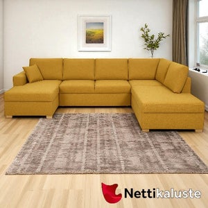 Silver XL jumbo U-vuodekulmadivaanisohva