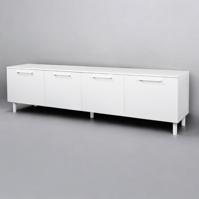 Solo TV-taso 220 cm, 4 ovea, valkoinen