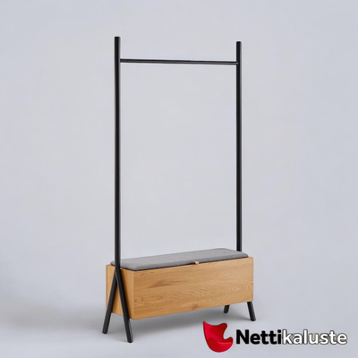 Kunsten vaaterekki s&auml;ilytyslaatikolla