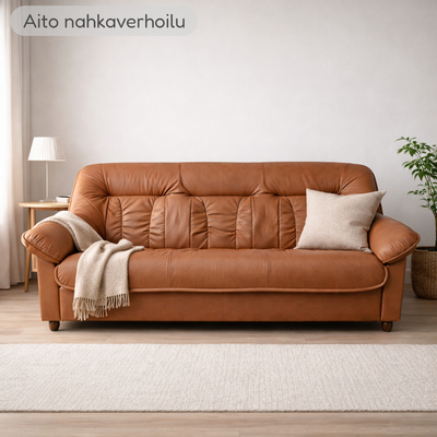 Arthur 3-istuttava nahkasohva