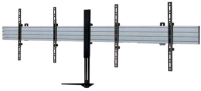 B-TECH BT8416 hopea &ndash; videoneuvottelu-sein&auml;teline kahdelle n&auml;yt&ouml;lle