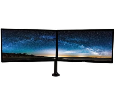 B-TECH BT7384 n&auml;yt&ouml;n p&ouml;yt&auml;teline kahdelle n&auml;yt&ouml;lle, musta