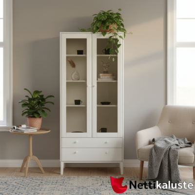 Matinea vitriini, valkoinen