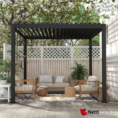 Mirador-111 paviljonki 3x3m, tumman harmaa