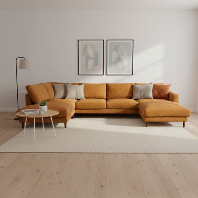 Nero U-divaanisohva 311 cm &ndash; tilava moderni perhesohva