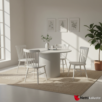 Siera p&ouml;yt&auml; &Oslash; 120 cm, valkoinen