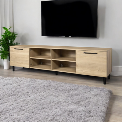 Solo TV-taso 220 cm, 2 ovea, hunajatammi