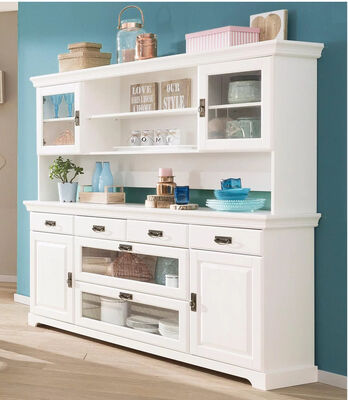 Laholm vitriinikaappi, valkoinen