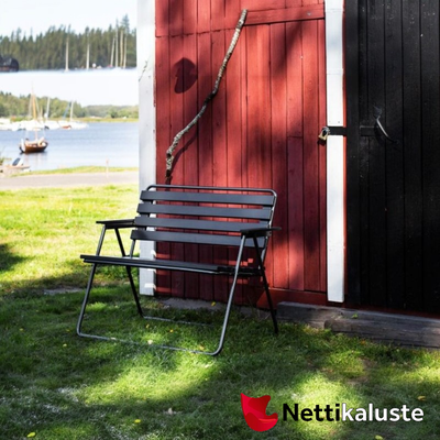 Varax Retro penkki, tumma harmaa