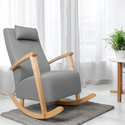 Wendela keinutuoli, harmaa