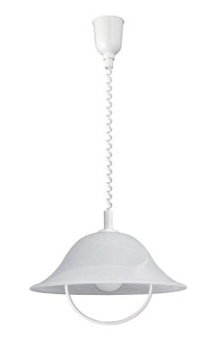 Alabastro riippuvalaisin, valkoinen