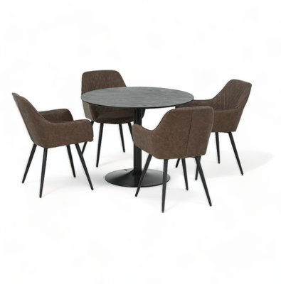 Blake ruokailuryhm&auml; 1+4, ruskea