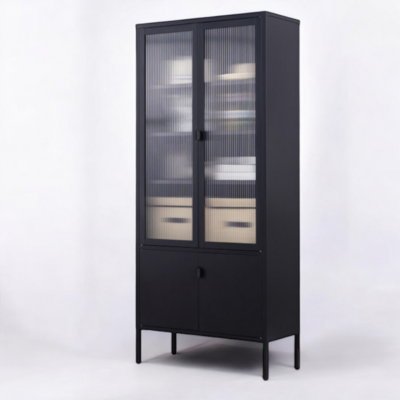 Carbon korkea vitriini, 80x180 cm