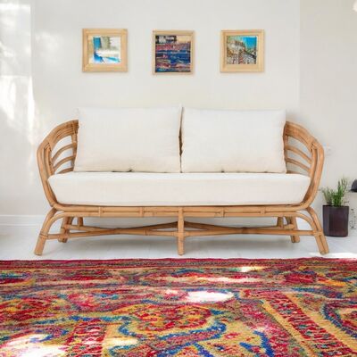 Copenhagen rottinkisohva, luonnonväri