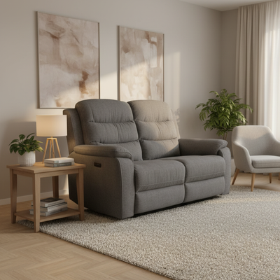 Mimi s&auml;hk&ouml;inen mekanismisohva  2-ist, tumma harmaa