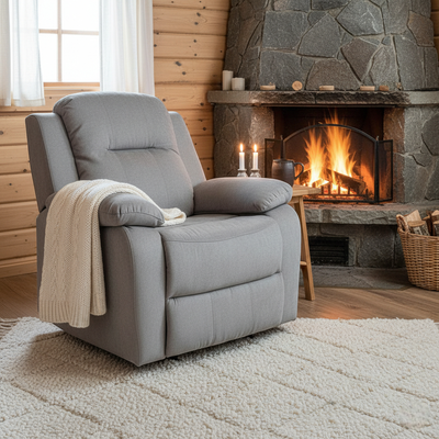 Foris s&auml;hk&ouml;k&auml;ytt&ouml;inen mekanismituoli, vaalea harmaa