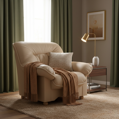 Harold nojatuoli, nahkaa