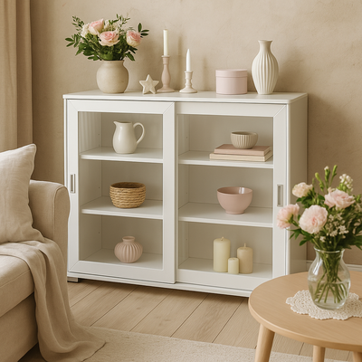 Helmi liukuovivitriini 21