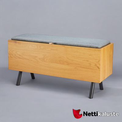 Kunsten s&auml;ilytyspenkki s&auml;ilytyslaatikolla