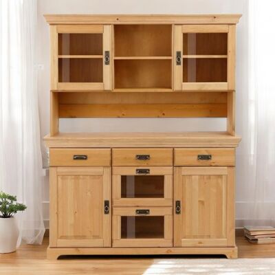 Laholm vitriinikaappi 145, luonnonväri mänty