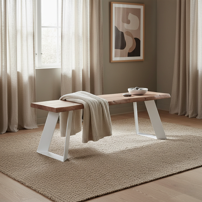 Lana penkki metallijaloilla, 150 cm