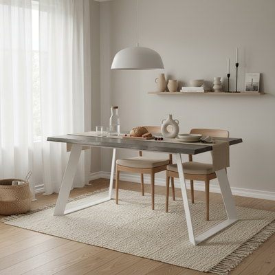 Lana lankkup&ouml;yt&auml; metallijaloilla, 150 cm