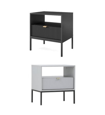 Latte y&ouml;p&ouml;yt&auml;, musta tai harmaa