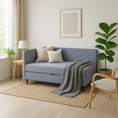 Marisa laatikkosänky 120x200 cm, harmaa