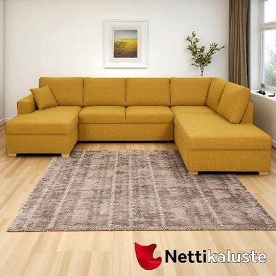 Silver XL jumbo U-vuodekulmadivaanisohva