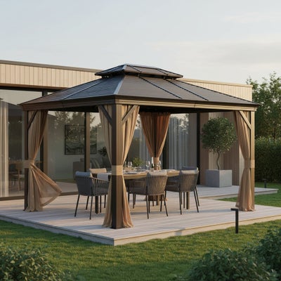 Sunset paviljonki 3x4m, metallikatto