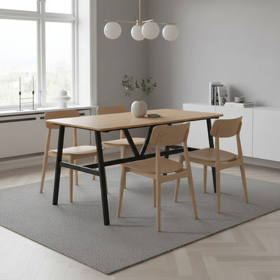 Sven ruokap&ouml;yt&auml; 140x70 cm, saarni/musta