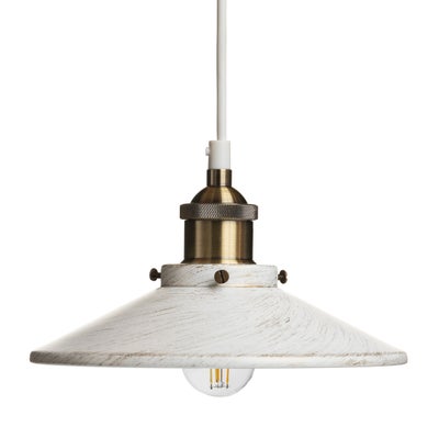 Tinko riippuvalaisin &oslash;22 cm, antiikkivalkoinen