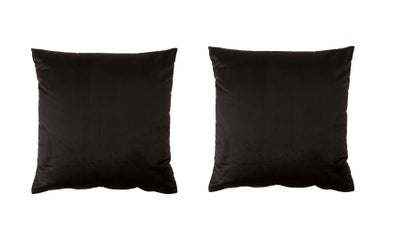 Velvet koristetyyny 2 kpl, musta