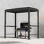 Mirador BBQ -paviljonki 2,55 x 1,5 m tummanharmaa