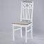 Emilia ruokatuoli, valkoinen/harmaa