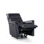 Sofia s&auml;hk&ouml;recliner-lepotuoli, musta nahka
