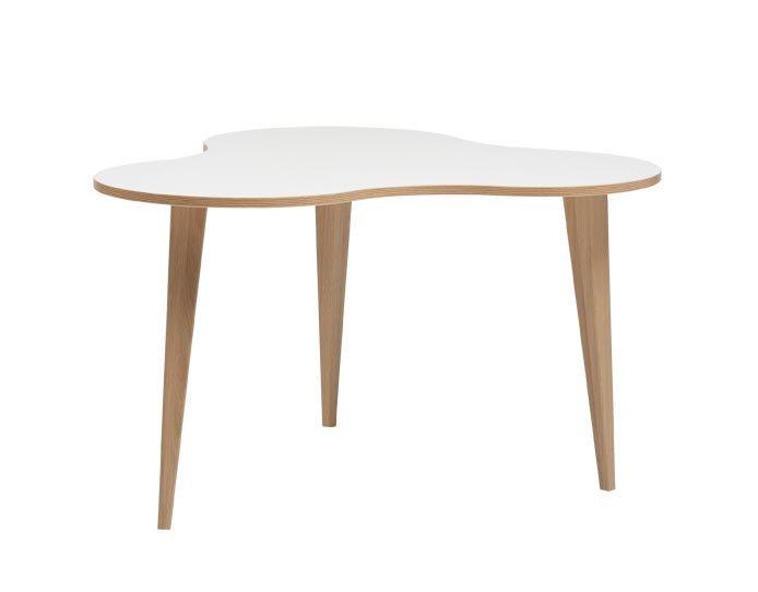 Luna sohvap&ouml;yt&auml; 85 cm, valkoinen/tammi jalat